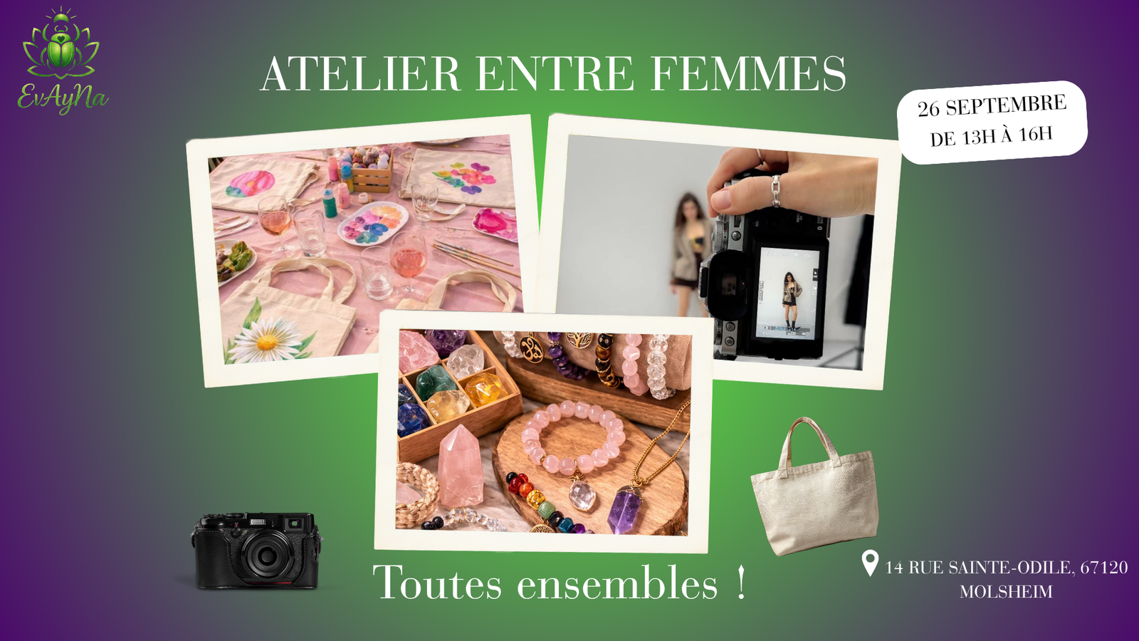 🌸 ATELIER ENTRE FEMMES – UN APRÈS-MIDI RIEN QUE POUR VOUS 🌸